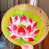 Nón cỏ bàng họa tiết Sen đỏ