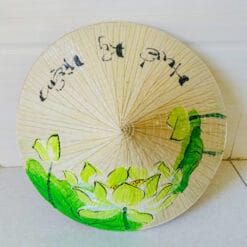 Nón lá Huế họa tiết Sen xanh