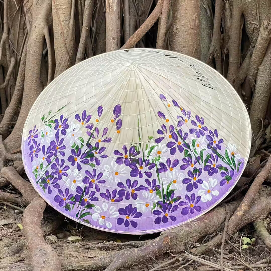 Nón lá Huế họa tiết hoa mười giờ - Ảnh 2